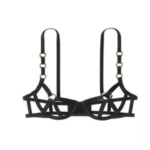 NEW Victorias Secret Very Sexy Bra Strappy Caged Rings Balconette
